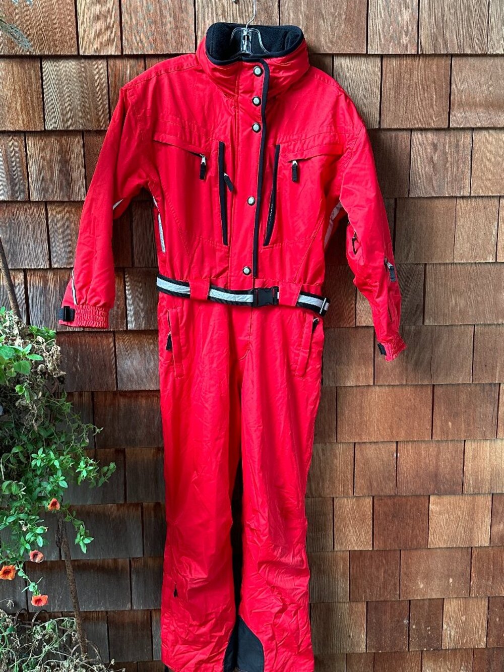 EUC Obermeyer Red/Black One Piece Velocity Shell Suit in Women's 12 Petite